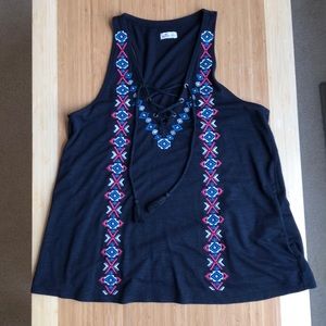 Hollister Lace Up Tank- Size S (EUC)